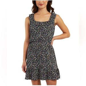 BCX Juniors Floral-Print Ruffled Dress